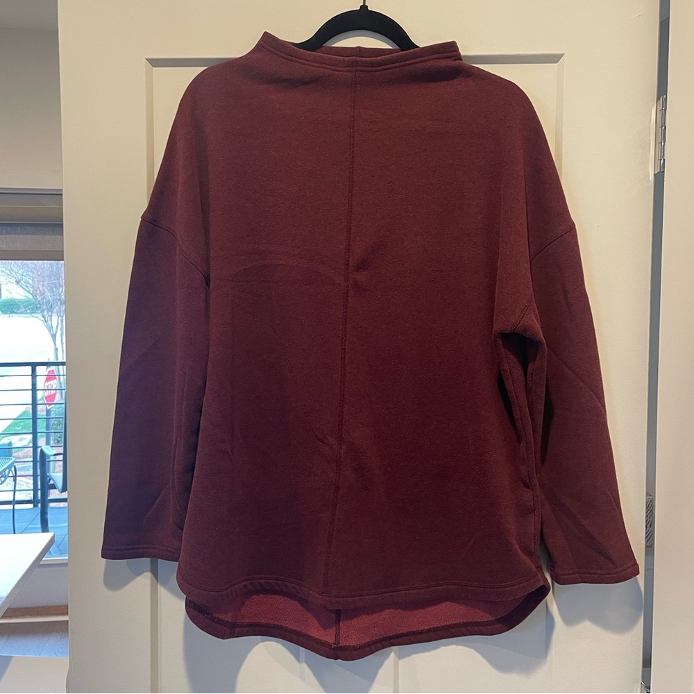 a new day Women's Deep Red Cowl Neck Sweater